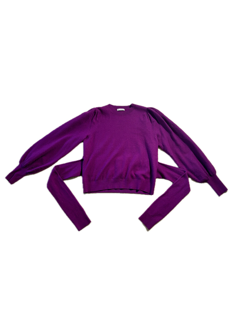 Ulla Johnson Rubi Pullover Hibiscus Purple Magenta Merino Wool Women's Size M
